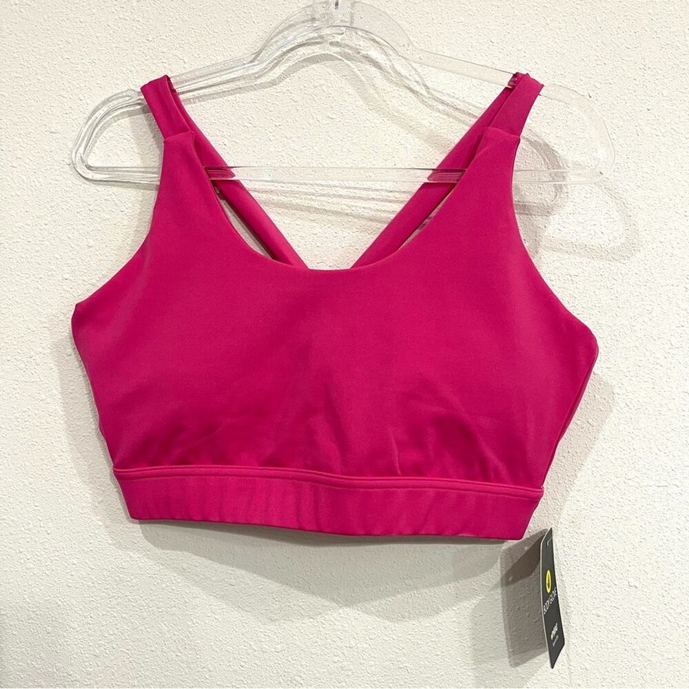 Body Glove Fuschia Sports Bra Criss Cross Back Straps - XL - New With Tags